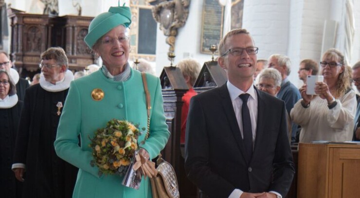 Dronning Margrethe ved bispevielse i Aarhus Domkirke