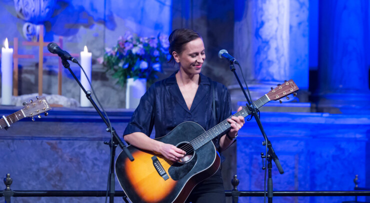 Mathilde Falch i Christians Kirke. Foto: Maria Fremming